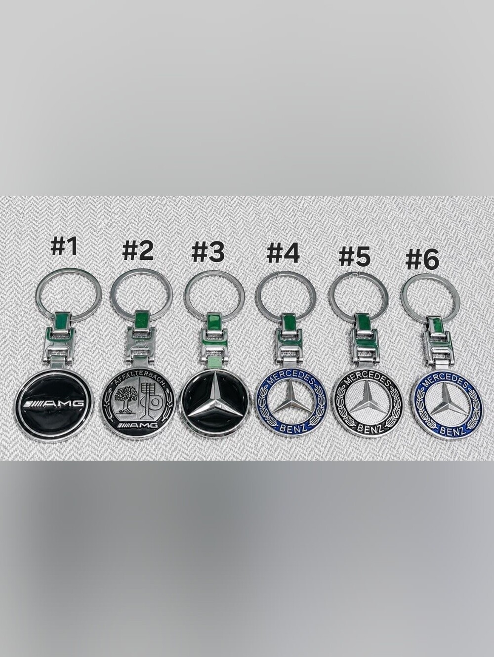 Mercedes Benz metal sleek keychain choose one of 8 Styles